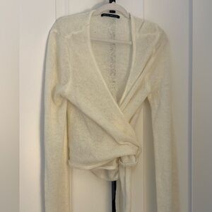 Brandy Melville cashmere Cream Wrap Sweater